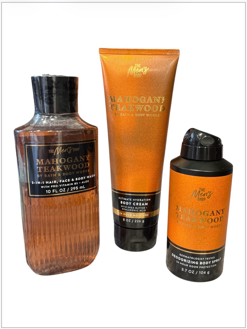 Bath & Body Works Mahogany Teakwood Men’s Care Trio Set